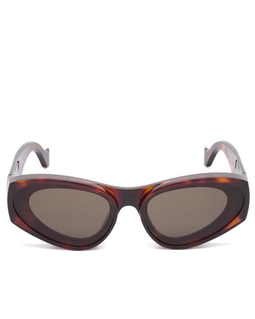 Loewe Brown Paula's Ibiza Cat Eye Sunglasses