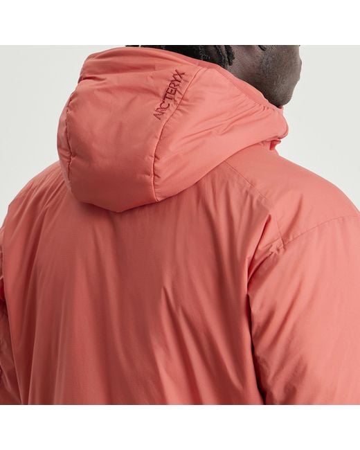 Arc'teryx Pink Atom Hooded Jacket for men