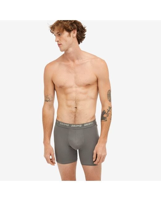 Skims Green Stretch Boxer Brief 3" for men