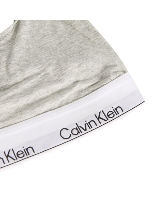 Calvin Klein Gray Icon Unlined Bralette