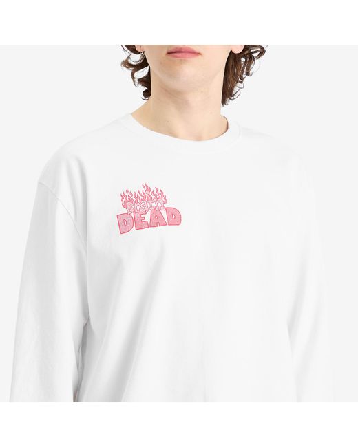 Brain Dead White Judgement Long Sleeve T-Shirt for men