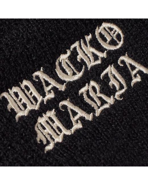 Wacko Maria Black Mohair Knitted Watch Beanie for men