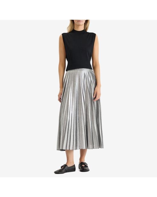 Weekend by Maxmara Gray Gamma Pleated Skirt