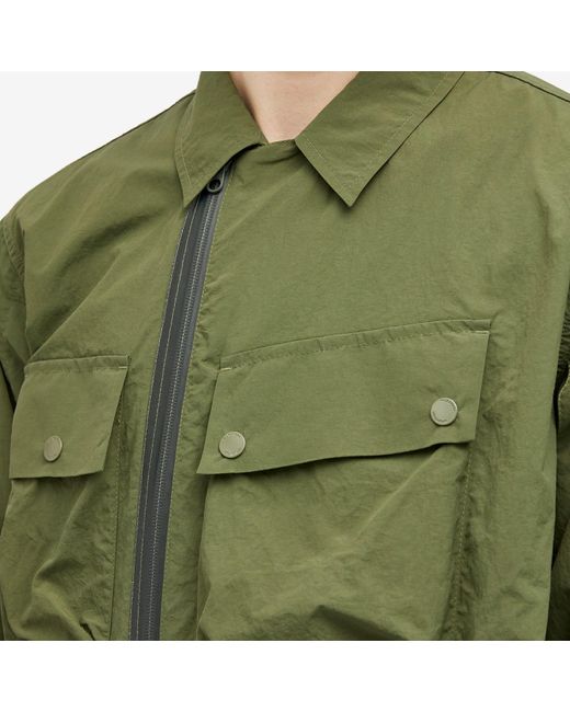 Maharishi Green Veg Dyed Tech Cargo Over Shirt for men