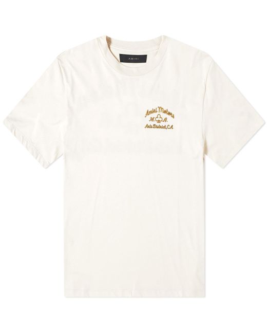 Amiri White Motors T-Shirt for men