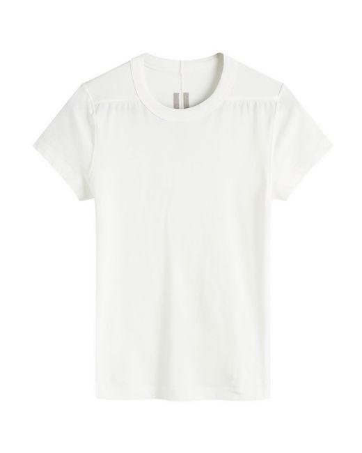 Rick Owens White Cropped Level T-Shirt