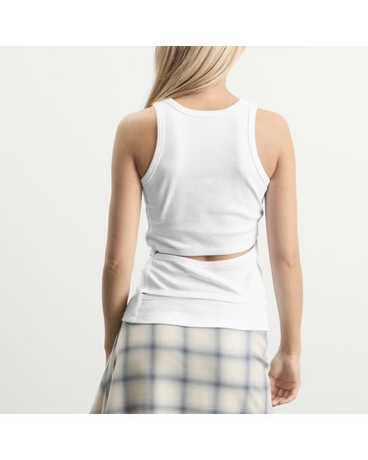 Coperni White Spiral Tank Top