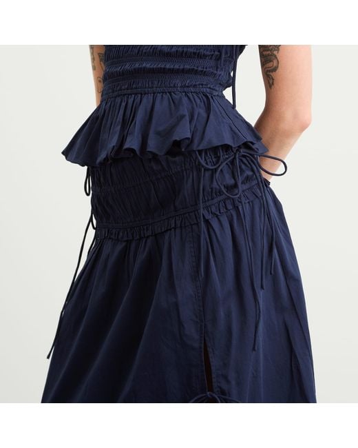 Damson Madder Blue Charlotte Midi Skirt Presented By End
