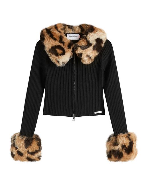 House Of Sunny Black Peggy Cardigan