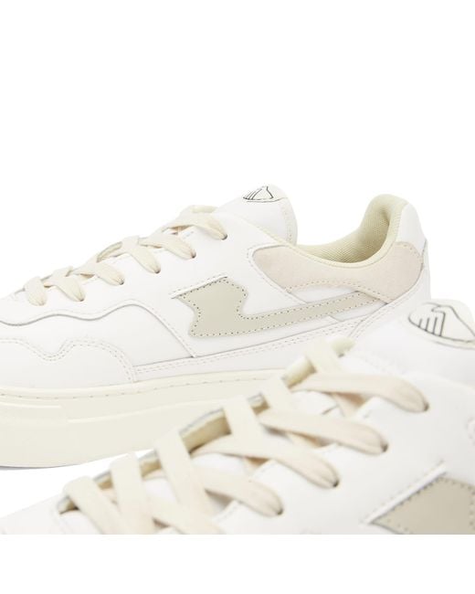 Stepney Workers Club White Pearl S-Strike Leather Sneaker for men