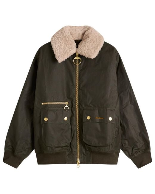 Barbour Green Maxine Wax Jacket