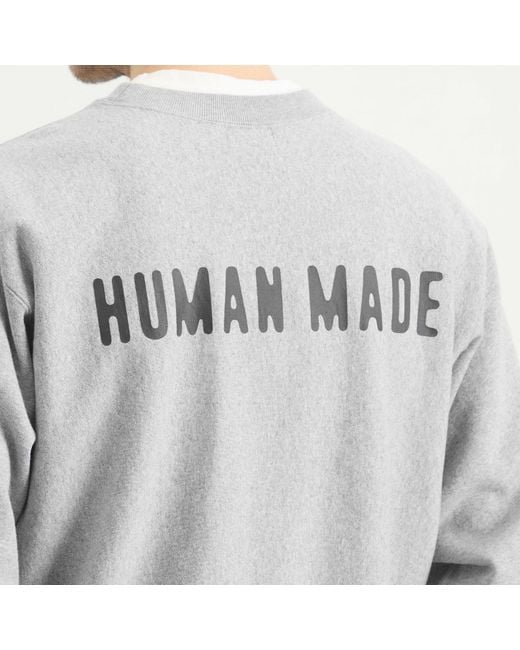 Human Made Gray Heart Heavyweight Sweatshirt