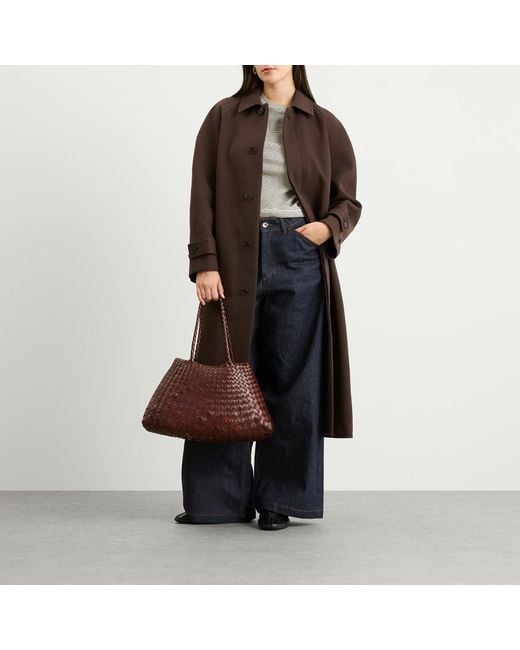 Dragon Diffusion Brown Santa Croce Large Bag