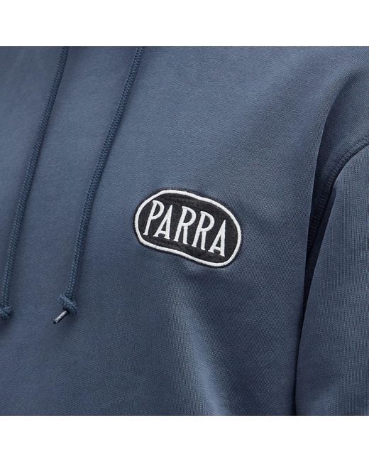 by Parra Blue Oval Logo Hoodie for men