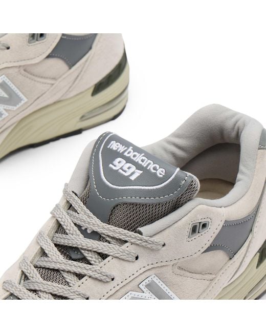 New Balance White 991V1 Sneaker for men