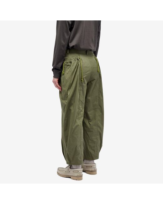 Digawel Green Gather Pants for men