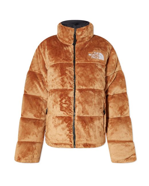 The North Face Brown Nuptse Versa Velour Jacket