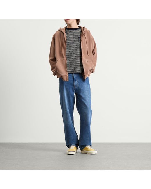 Stan Ray Brown Patch Zip Hoodie for men