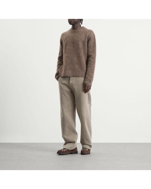 NN07 Brown Russell Alpaca Blend Jumper for men