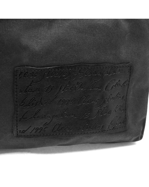 Acne Black Andemer Wax Cross Body Bag for men