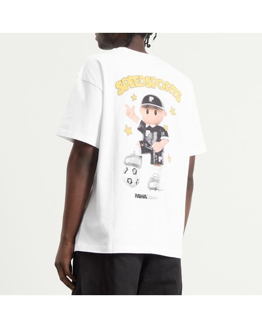 Pawa Speed Sports White Equipe T-Shirt for men