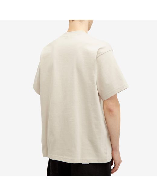 Adidas White Premium Essentials T-Shirt for men