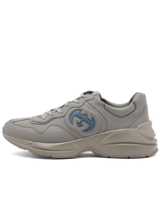 Gucci Gray Rhyton Sneakers for men