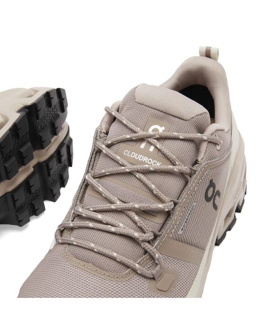 On Shoes White Cloudrock Low Wp for men