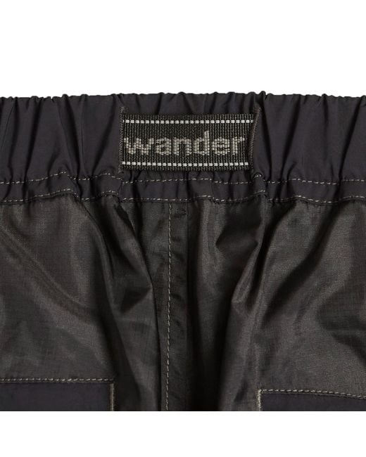 And Wander Black End. X Nylon Print Short Pant