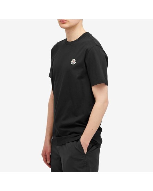 Moncler Black Logo Badge T-Shirt for men