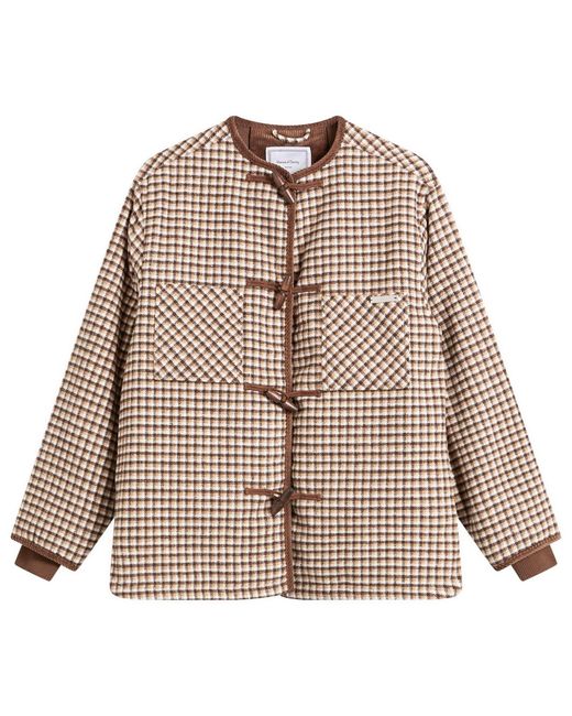 House Of Sunny Brown Retro Blanket Jacket