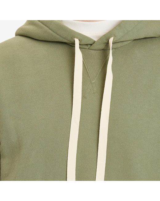 Jil Sander Green Logo Hoodie for men