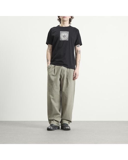 Maharishi Black Dot Temple T-Shirt for men