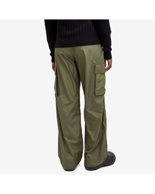 3 MONCLER GRENOBLE Green Cargo Trousers