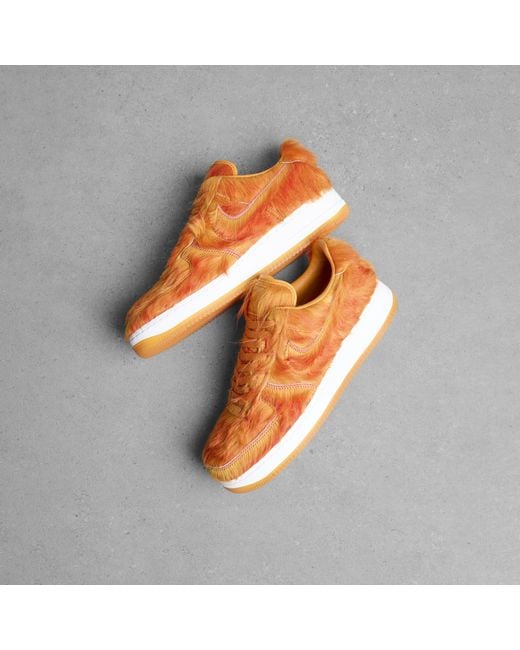 Nike Orange Air Force 1 Sneaker for men