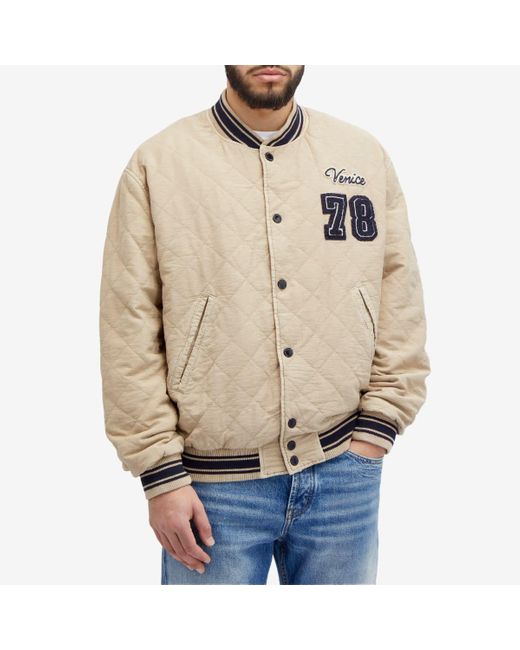 Golden Goose Deluxe Brand Natural Garment Dyed Bomber Jacket for men