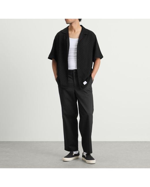 WTAPS Herringbone Textile Vacation Shirt in Black for Men | Lyst