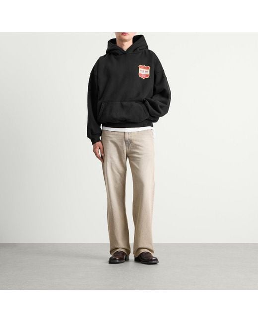 Rhude Black Filtaro Crest Hoodie for men