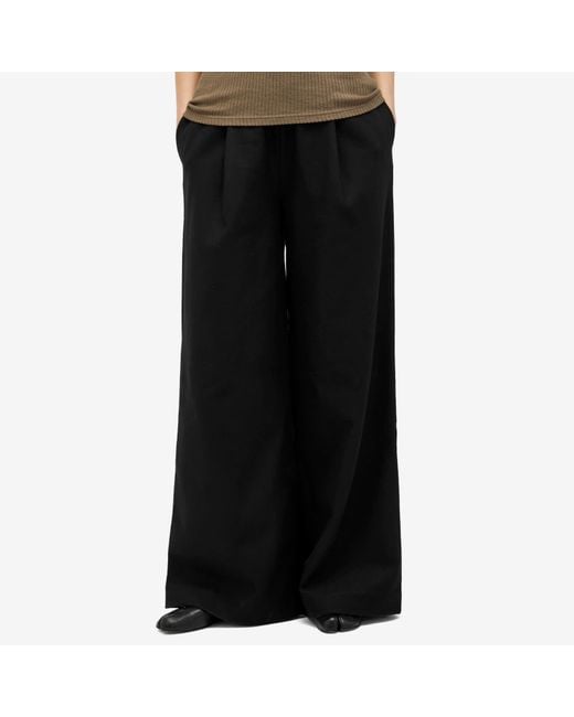 Rohe Black Rohe Elasticated Wide Leg Trousers