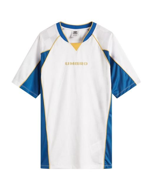 Umbro Blue Panelled Raglan Football Jersey