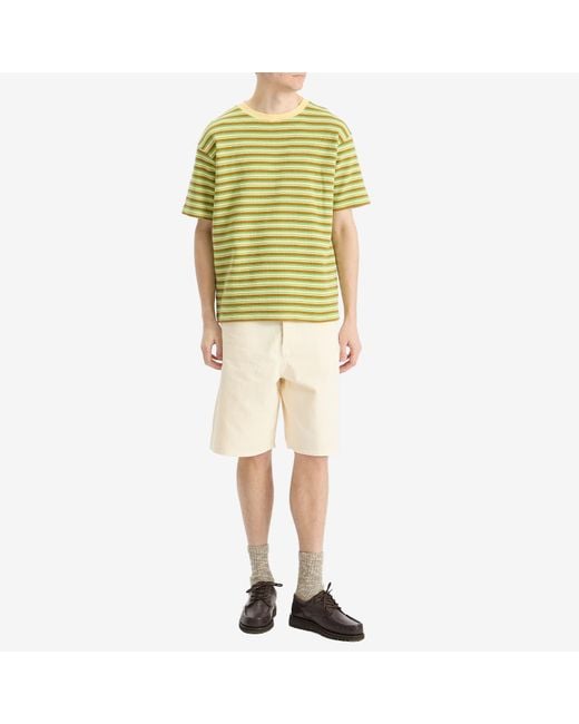 Drole de Monsieur Yellow Striped T-Shirt for men