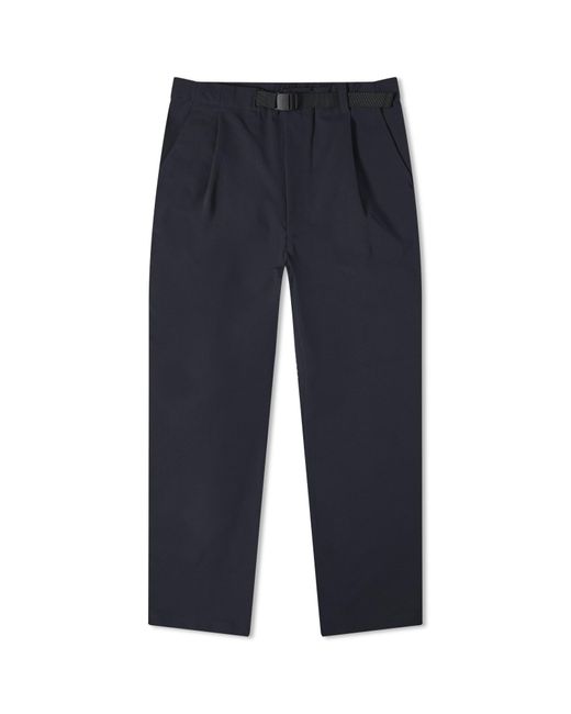 Goldwin Blue One Tuck Tapered Stretch Pant for men