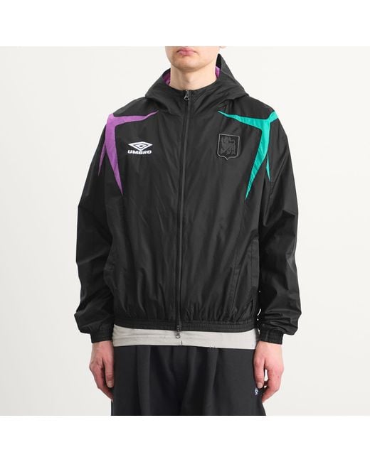 Umbro by Slam Jam Black Jester Masked Track Jacket for men