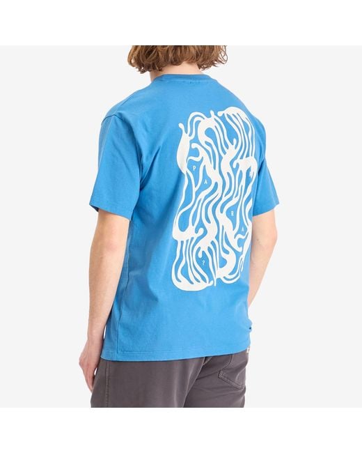 by Parra Blue The Blob T-Shirt for men