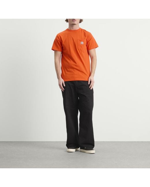 Randy's Garments Orange Inc. Logo Pocket T-Shirt for men