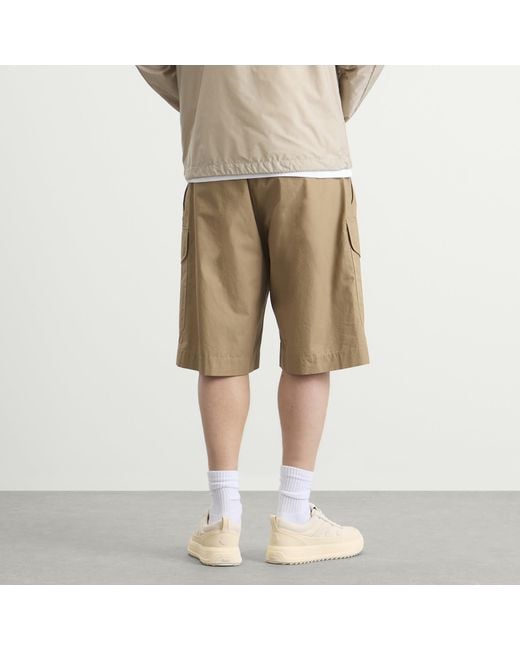 Moncler Natural Drawstring Cargo Shorts for men