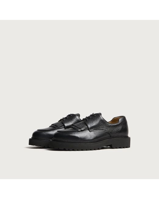 Jacques Soloviere Black Max Jumbo Grain Derbie for men