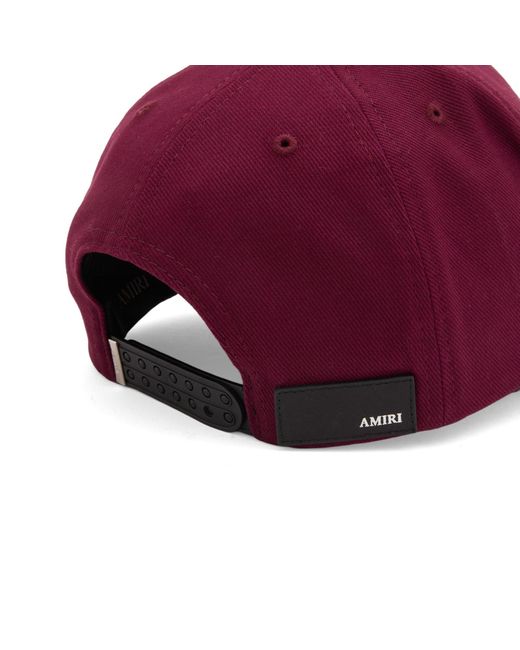 Amiri Red Two Tone Canvas Hat for men