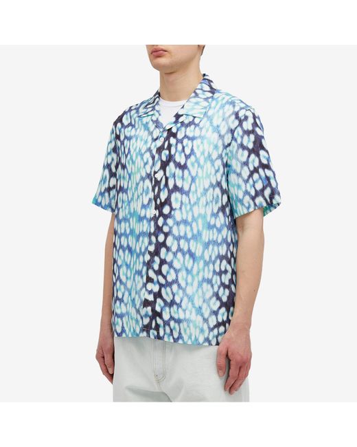 Ksubi Blue Ultra Leo Vacation Shirt for men