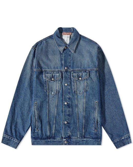 Acne Studios Rob Relaxed Denim Jacket in Blue for Men | Lyst